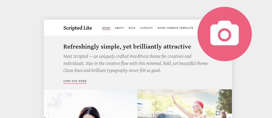 Sleek Portfolio - WordPress theme